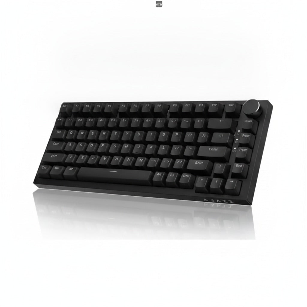 Compact Mechanical Gaming Keyboard with Control Knob